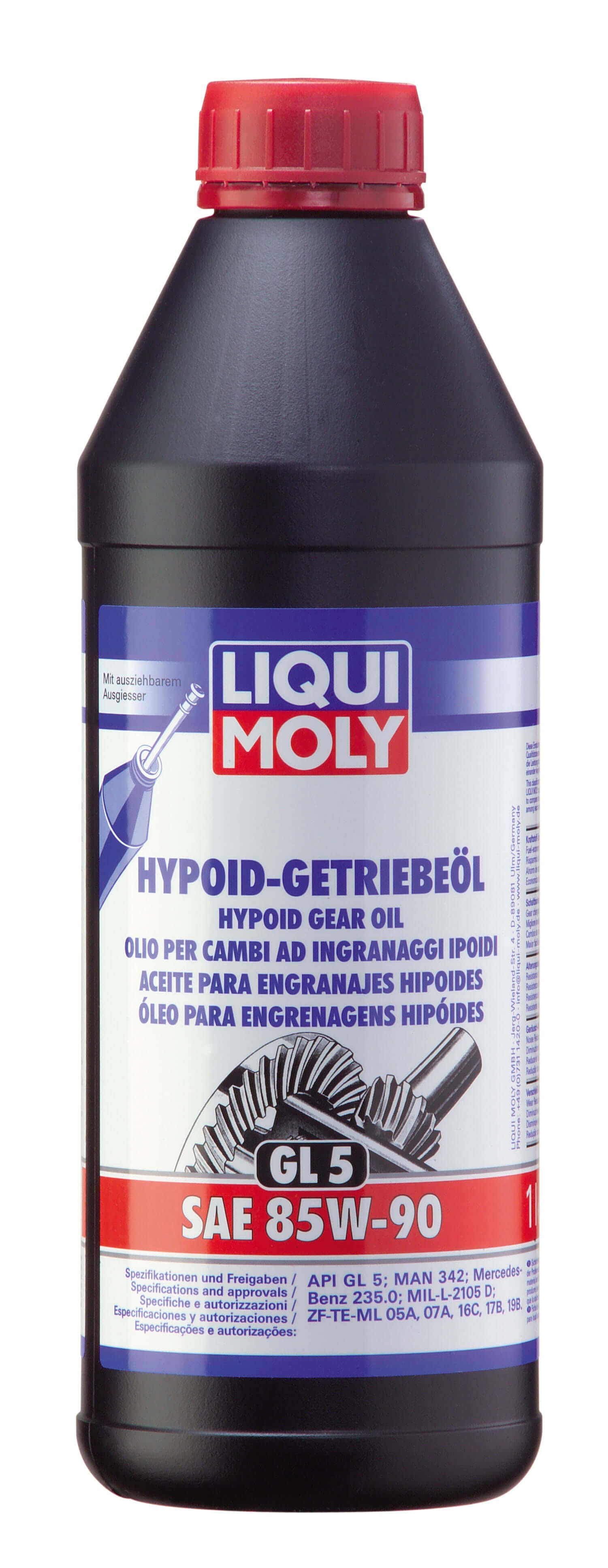 hypoid gear oils LIQUI MOLY - Hypoid Gear Oil 85W-90 (1L ) - Differential & Gear Oil