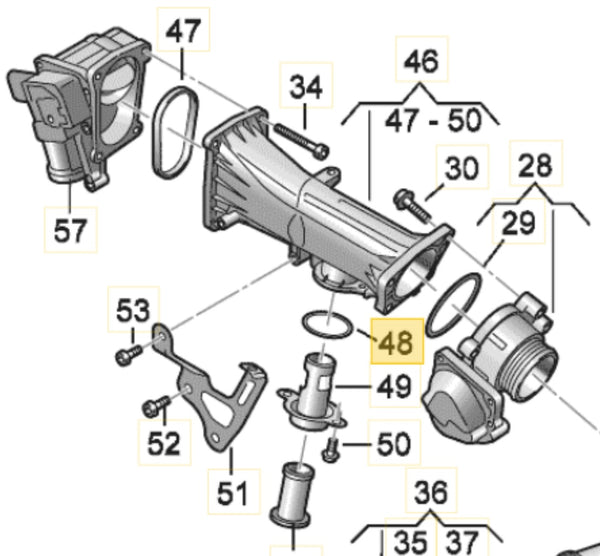 Elring Valve Cover Gasket suits Audi Q7 3.0 TDI Quattro 4L CJGA (years