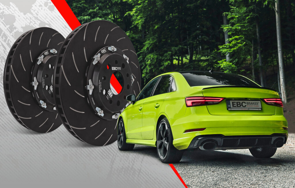 SG2F037 - EBC Racing 2-Piece Floating Brake Disc Rotors - Audi RS3 8V ...