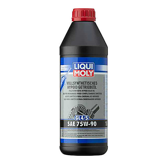 LIQUI MOLY - Fully Synthetic Hypoid Gear Oil  75W-90 1L - Gearbox Oil - API GL 4/5 - Volkswagen & Audi