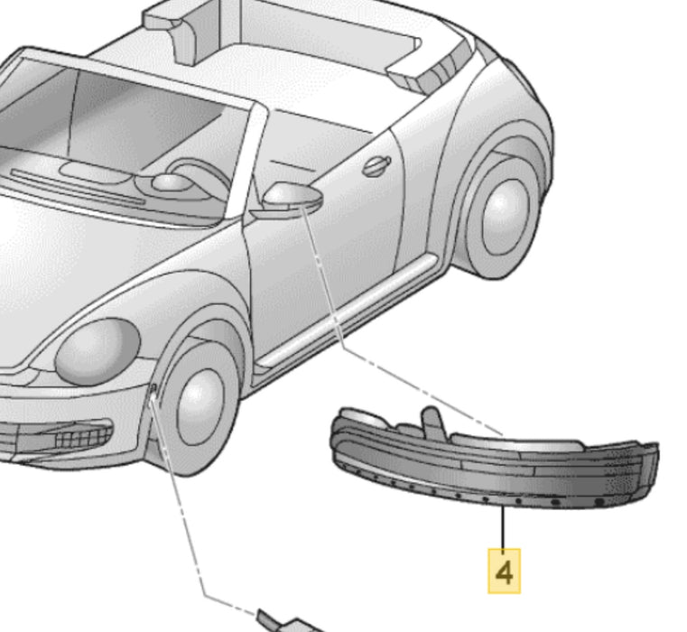 5C6949102 - Turnsignal (Right) - Genuine Volkswagen