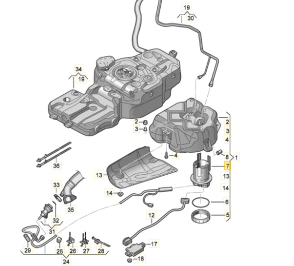 8R0131969G - Delivery Module for Urea Solution AdBlue - Genuine Audi/Volkswagen