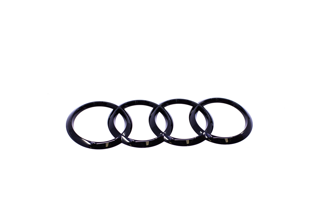 8V4853742A T94 - Audi Rear 4 Rings Emblem (Black Glossy) - 8V A3/RS3 - Sportback (hatchback).