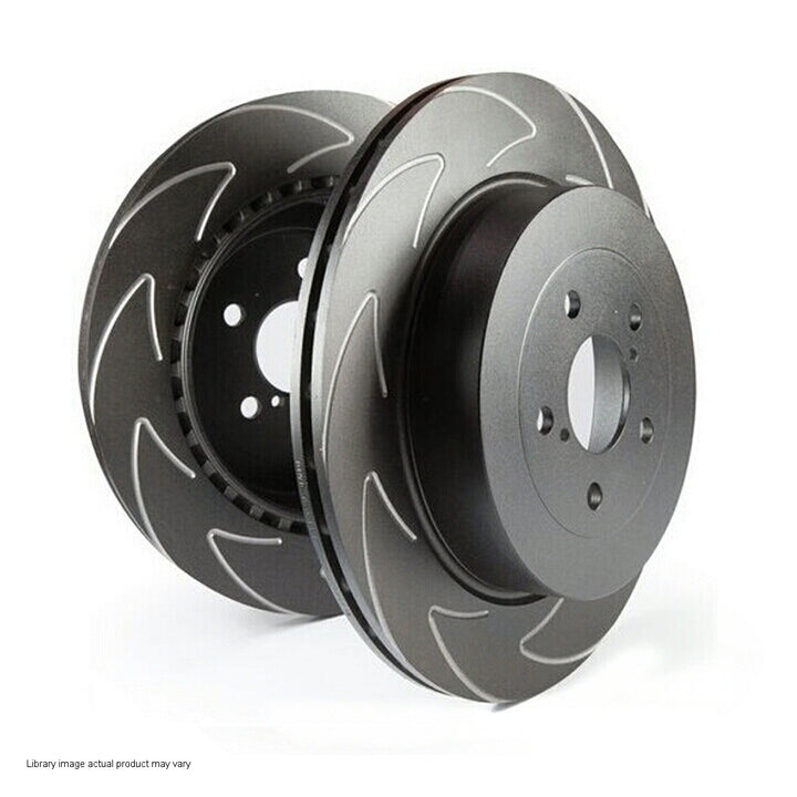 Slotted Rear Brake Rotors (Pair) - Volkswagen Golf MK7 GTI (300mm rotor ...
