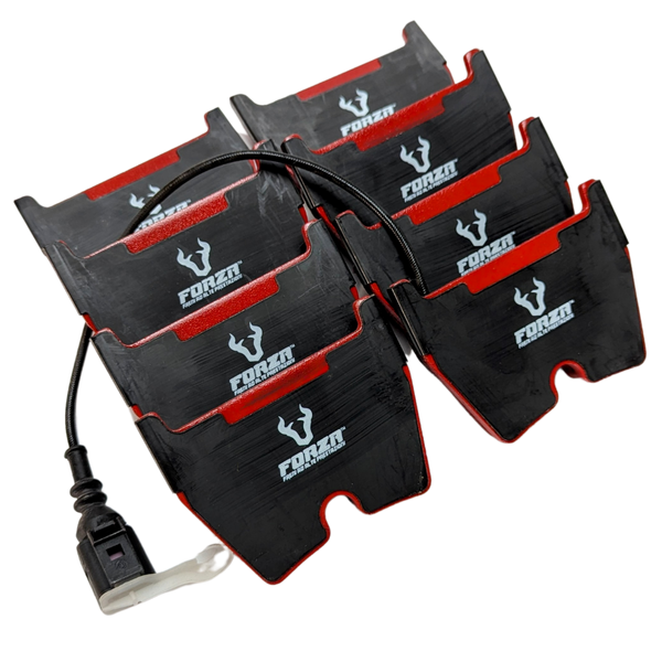 FP3.I557.JA - Forza FP3 Front Brake Pads - Audi 8 Piston Caliper - RS6/R8 & Gallardo