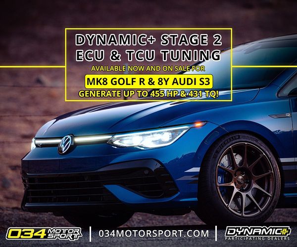 034 Motorsport - Volkswagen Golf MK8R - Stage 2 DQ381 DSG/TCU Tune