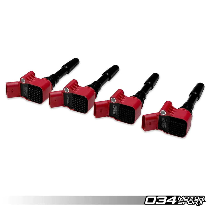 034 Motorsport - High Output Ignition Coils (x5) - Audi RS3 8V.5 (DAZA/DNWA) 034-107-2012-RED/5.
