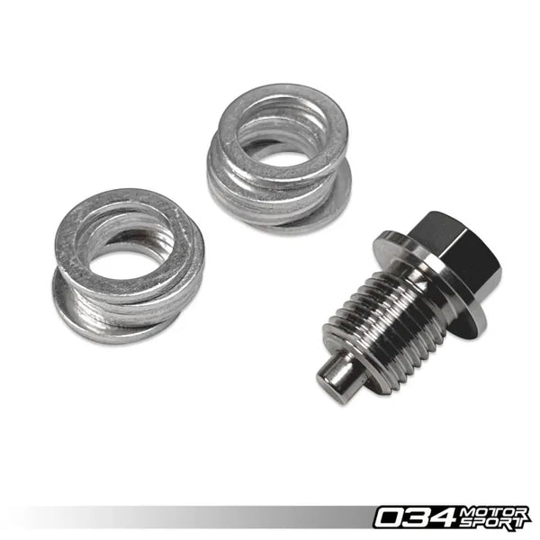 034 Motorsport - Billet Magnetic Oil Drain Plug Kit, Audi & VW with Metal Oil Pan - 034-110-2000