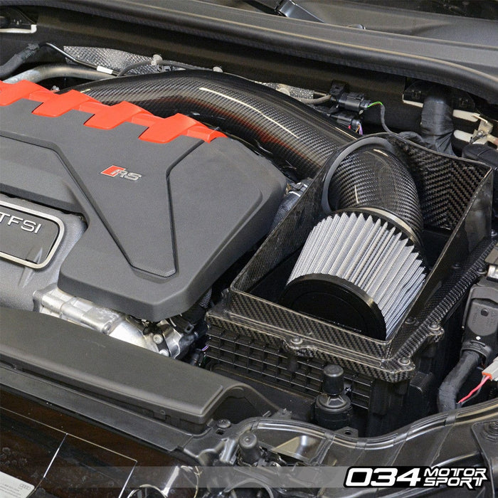 034 Motorsport  - X34 Carbon Fibre Cold Air Intake System - Audi 8V.5 RS3 & 8S TTRS 2.5 TFSI - DAZA/DNWA- 034-108-1015