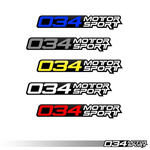 034-A04-0006-YEL Decal, 034Motorsport, 4" - Yellow