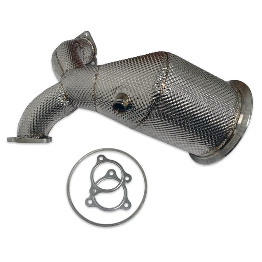 034 - Stainless Steel Racing Catalyst Down pipe, Audi B9 S4/S5 - 034-105-4045