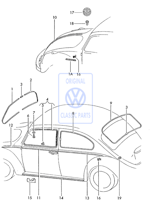 113853601B - Volkswagen Emblem for Beetle