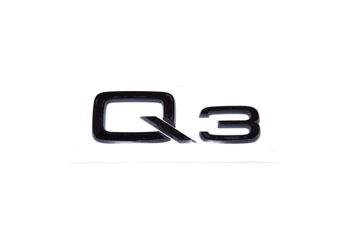 8U0853741A T94 - Rear Audi "Q3" Badge (Gloss Black) - Genuine Audi