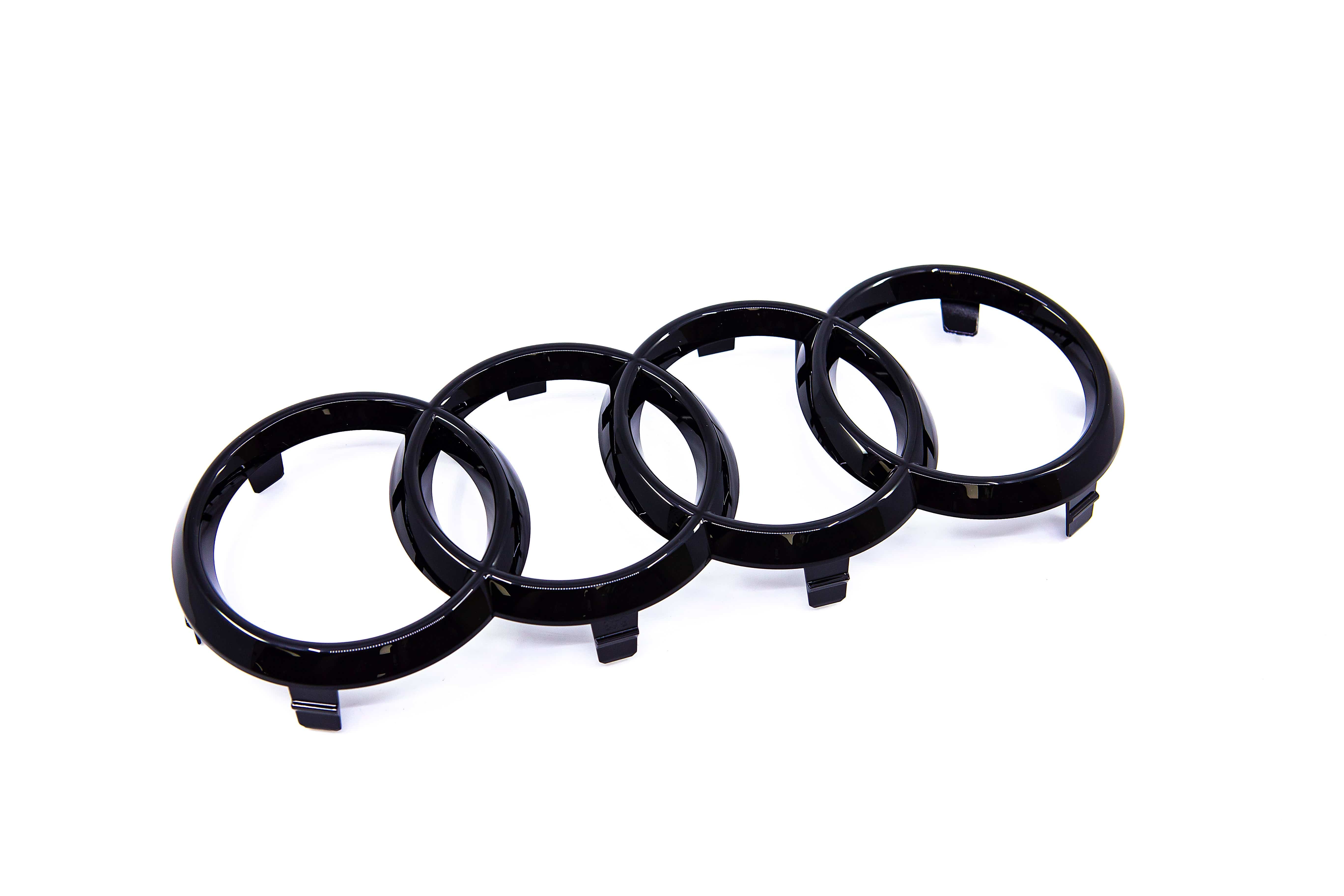 8W0071801 - Front Audi Rings (Black) - Audi 8Y A3/S3 & B9 A4/S4/A5/S5 ...