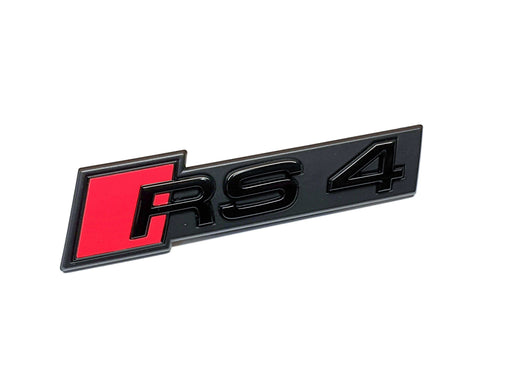 8W0853736C T94 - Front Grille Audi 'RS4' Badge Gloss Black - Genuine