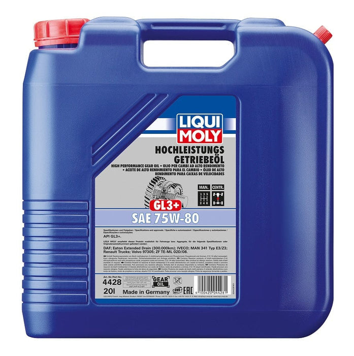 LIQUI MOLY - High Performance Gear Oil - 75W-80  GL3+ (20L)