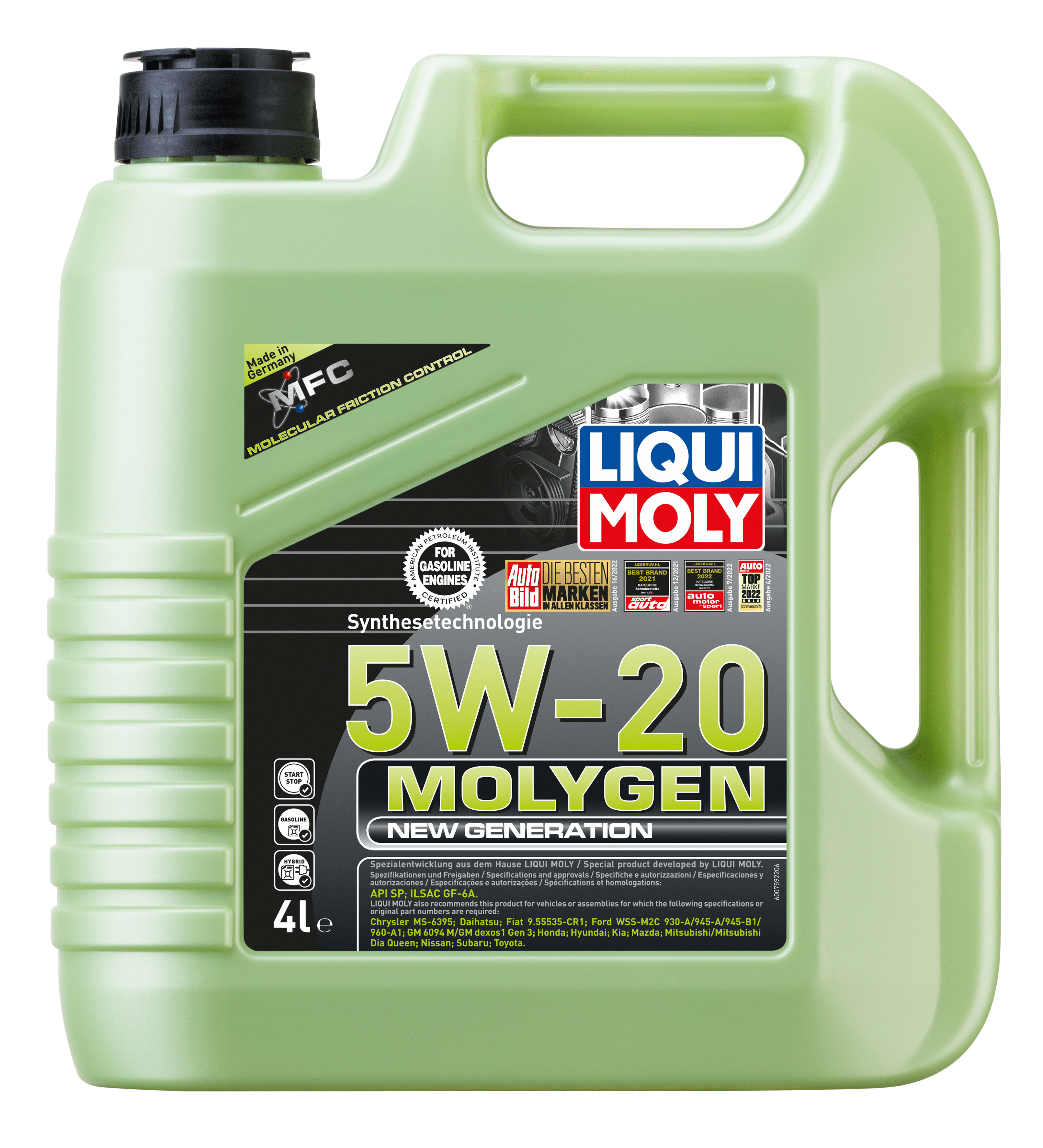 LIQUI MOLY Molygen New Generation 5W-20 4L - Engine Oil – VAGPARTS ...