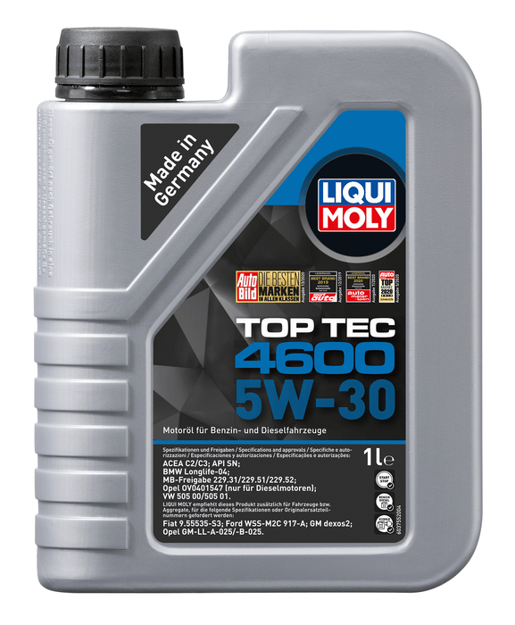 LIQUI MOLY - Top Tec 4600 5W-30 (1L) - Engine Oil - Volkswagen 505/505 01