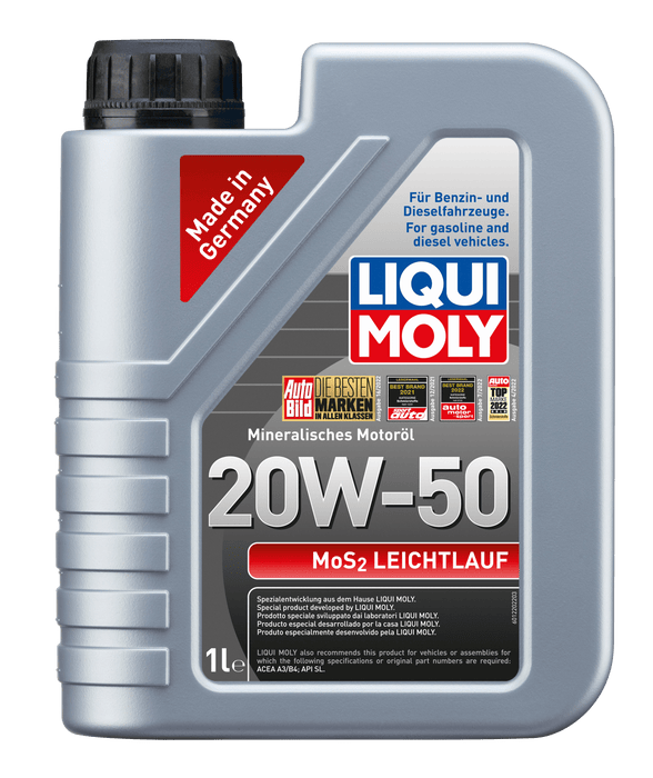 LIQUI MOLY MoS2 Leichtlauf 20W-50 1L - Engine Oil