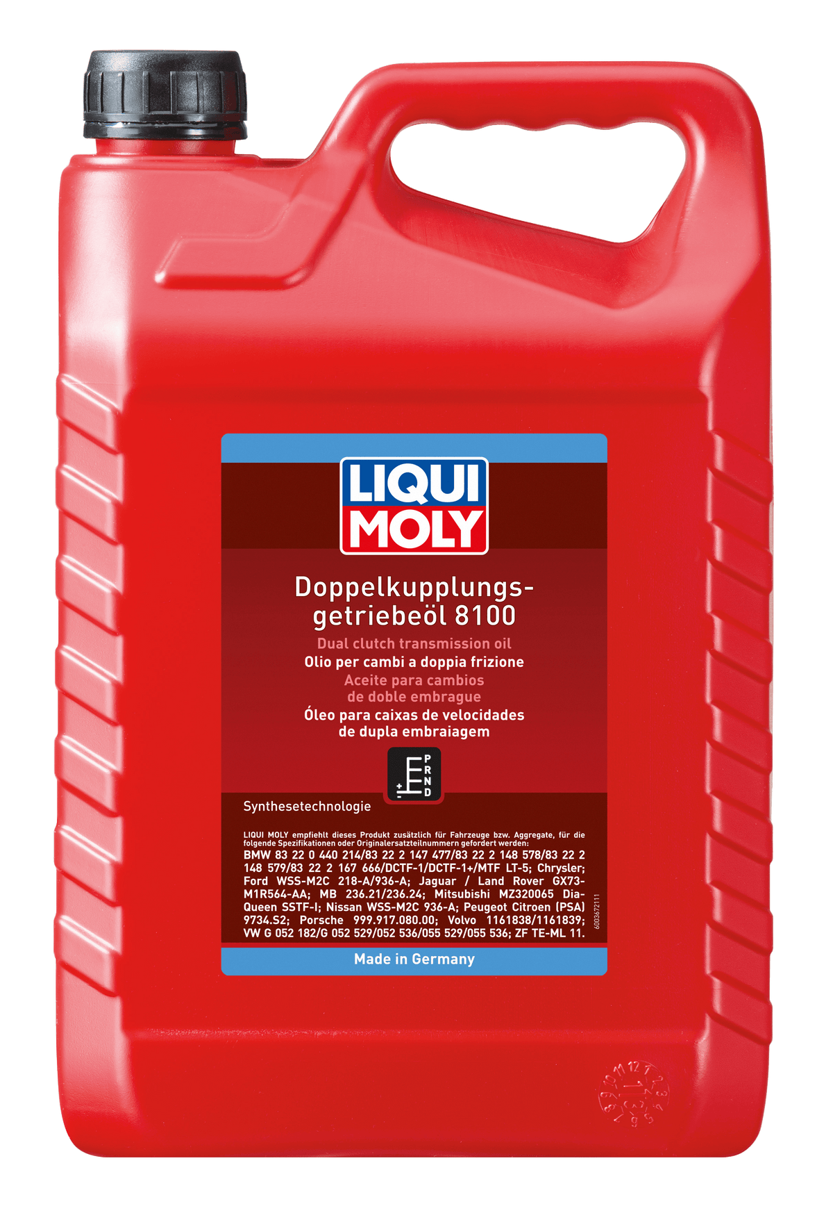 LIQUI MOLY (DSG) Dual Clutch Gear Oil 8100 (5L) VW G052182/G052529