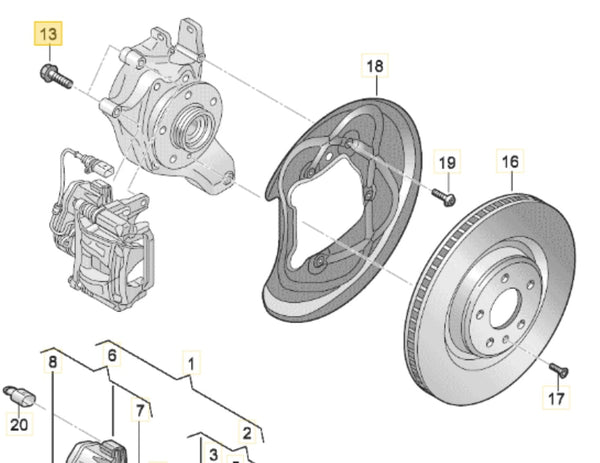 Bigg Red Brake Caliper Seal Repair Kit For Skoda Octavia III 2012+ – Rear Left & Right, BRD203843D