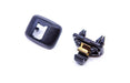 Retainer and Cap Bundle for Sun Visor (Soul/Black) - Audi & Volkswagen - 8W0857562A 4PK, 8E0857563A 4PK