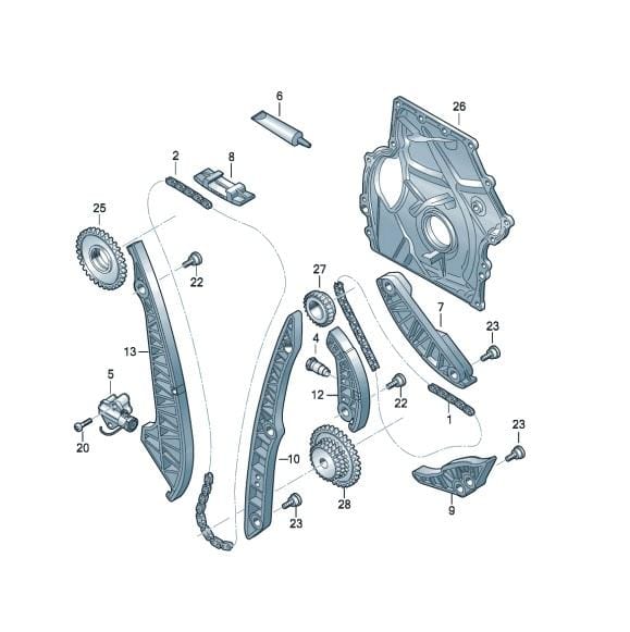 VWTK07 - Volkswagen MK7 & Audi 8V - EA888 Gen 3 - Timing Chain Kit - C ...