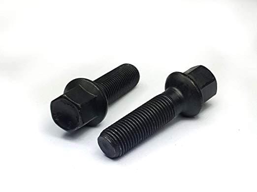 Wheel Bolt 10-Pack - M14x1.5 47mm Ball seat, Black