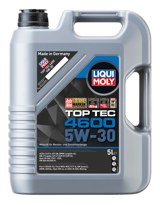 LIQUI MOLY - Top Tec 4600 5W-30 (5L) - Engine Oil - Volkswagen 505 Specification