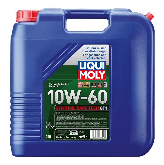 LIQUI MOLY Synthoil Race Tech GT1 10W-60 20L - Engine Oil