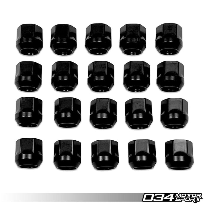 034-604-6006-20 - 034Motorsport Bullet Nose Stud & Cone Seat Nuts (20 Pack) 75 MM